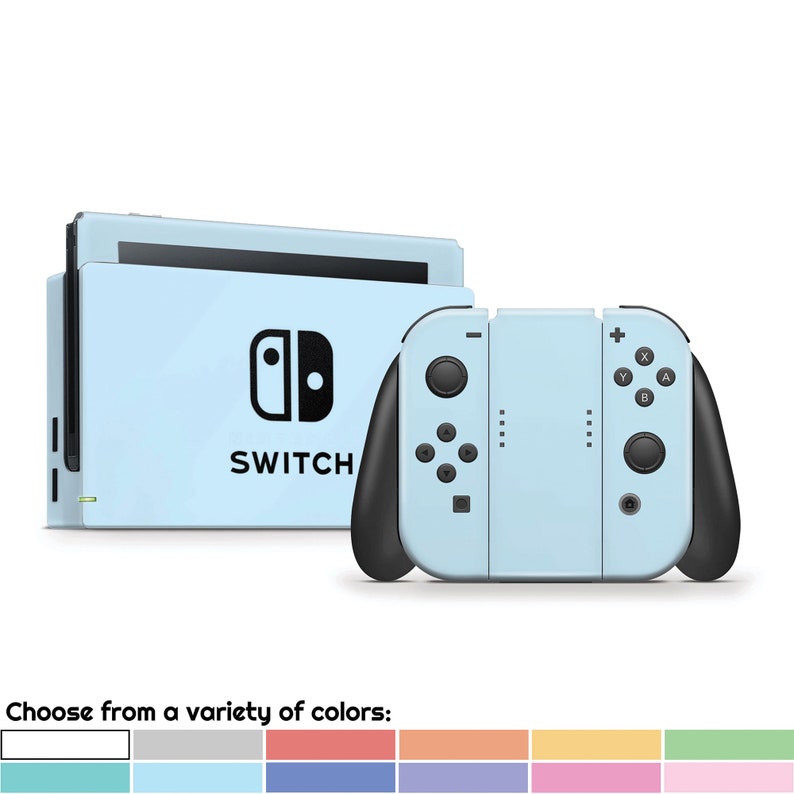 Cute Solid Pastel Skin For The Nintendo Switch Choose From A Variety Of Color Options image 1