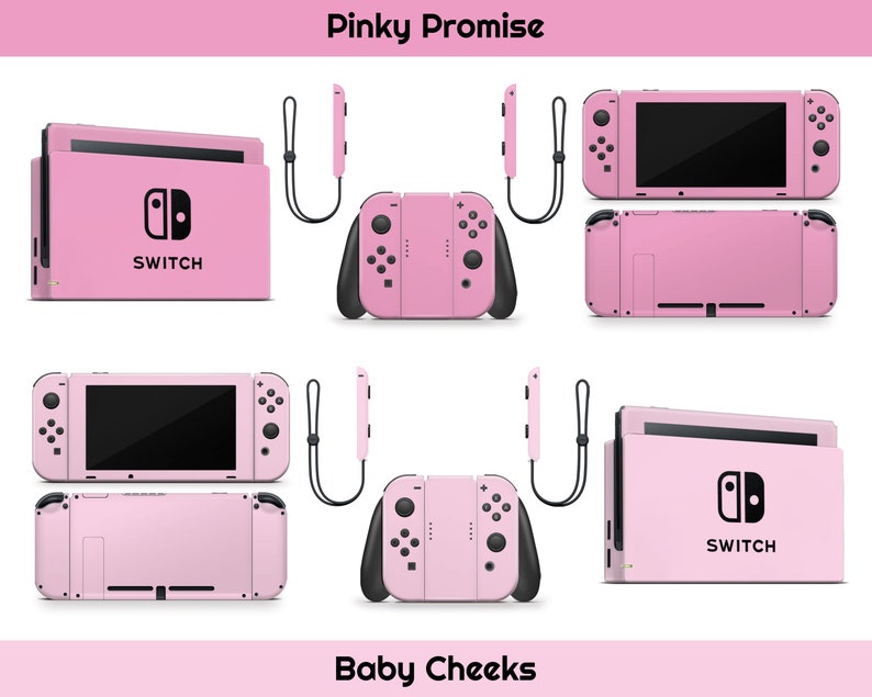 Cute Solid Pastel Skin For The Nintendo Switch Choose From A Variety Of Color Options image 7