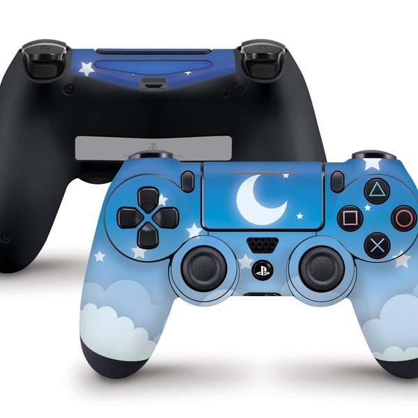 Blue Lunar Sky Skin For The PS4 Controller | Fits Both Dualshock 4 and Dualshock 4 V2