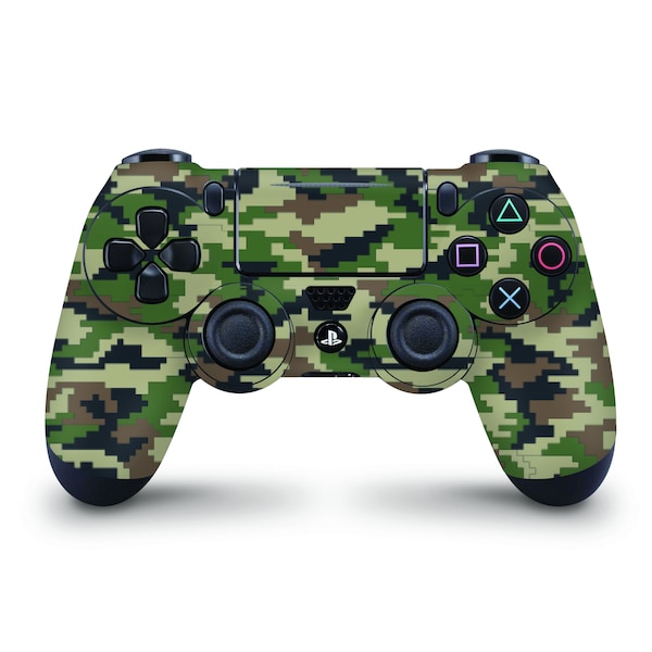 Classic Pixel Camouflage Skin For The PS4 Controller | Fits Both Dualshock 4 and Dualshock 4 V2