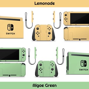 Cute Solid Pastel Skin For The Nintendo Switch Choose From A Variety Of Color Options image 4