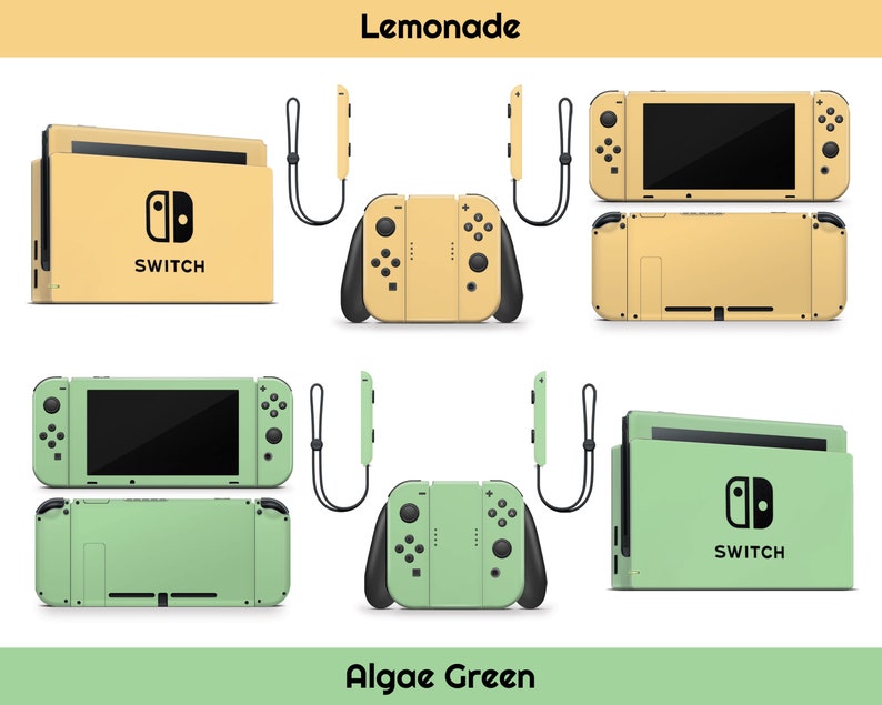 Cute Solid Pastel Skin For The Nintendo Switch Choose From A Variety Of Color Options image 4