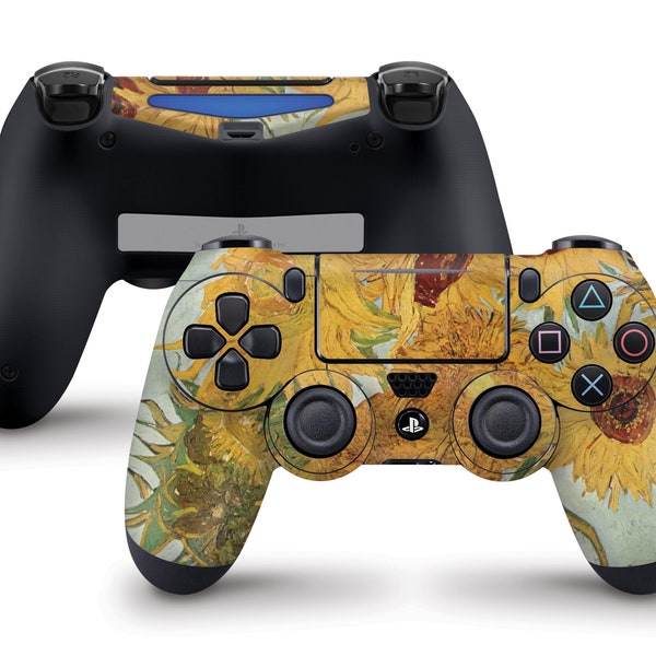 Twelve Sunflowers By Van Gogh Skin For The PS4 Controller | Fits Both Dualshock 4 and Dualshock 4 V2