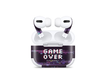 Game Over Glitch Skin For AirPods Pro