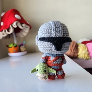 BUNDLE Bounty Hunter Baby Alien with Pod Amigurumi image 7