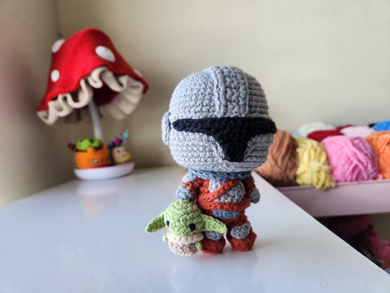 BUNDLE Bounty Hunter Baby Alien with Pod Amigurumi image 7