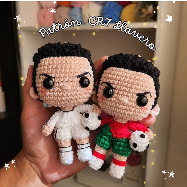 Mini Cristiano Ronaldo Amiurumi Patrón