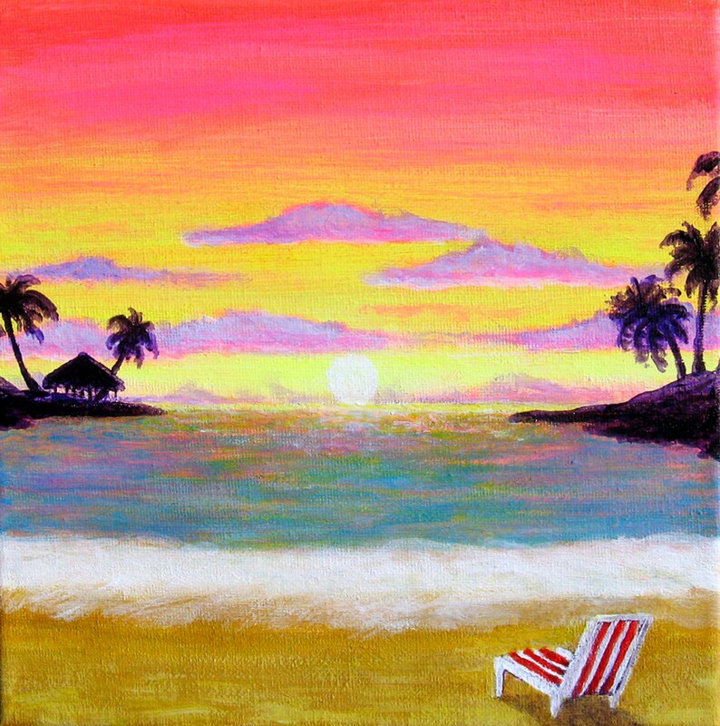 BEACH CHAIR SUNSET