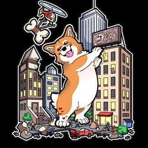 Corgzilla!!! T-Shirt (Men&#39;s)