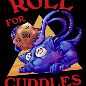 Roll for Cuddles Displacer Beast/Feline T-Shirt (Men&#39;s)