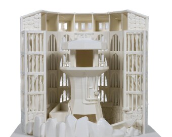 Dicecatraz Combo Dice Prison/Dice Roll stampato in 3D (avorio)