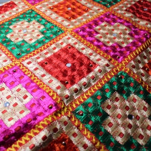 Heavy Phulkari Dupatta, Threadwork Phulkari, Multicoloured Chunni, Phulkari Chunni, Punjabi Dupatta, Jaggo Wear, Mehndi Wear, Indianwear