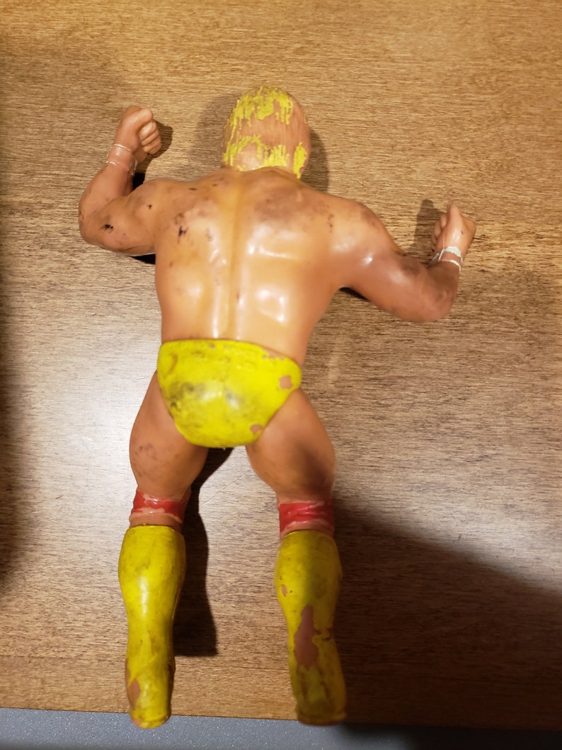 Rare WWF HULK HOGAN Ljn Rubber Figure Wrestling Wwe Wcw Now Hollywood Hogan Collectible