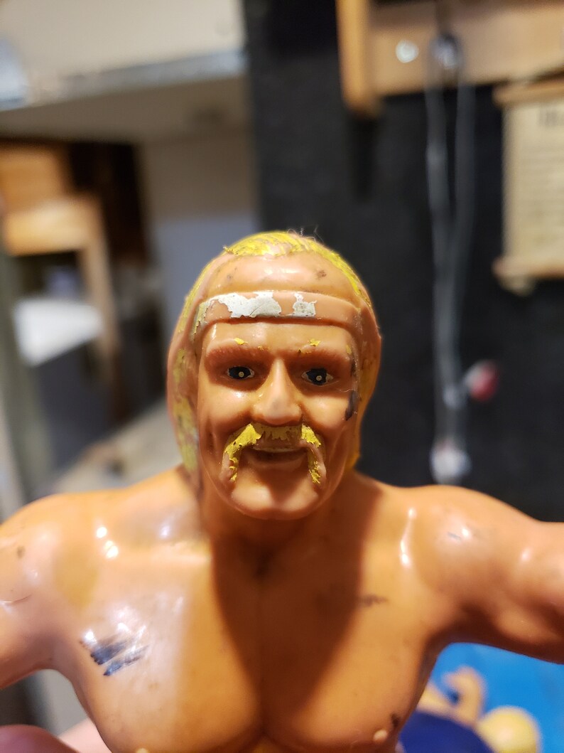 Rare WWF HULK HOGAN Ljn Rubber Figure Wrestling Wwe Wcw Now Hollywood Hogan Collectible