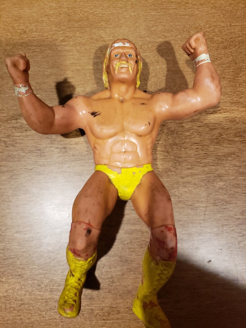 Rare WWF HULK HOGAN Ljn Rubber Figure Wrestling Wwe Wcw Now Hollywood Hogan Collectible