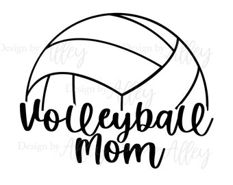 Volleyball Mom Svg, Svg Png Jpeg, Volleyball Shirt Svg, Volleyball Svg For Cricut, Volleyball Mom, Volleyball Team Template, For Team