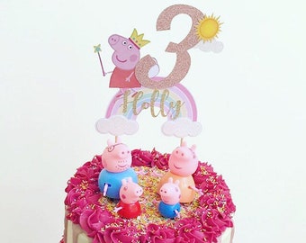 12 x Pink Fairy Birthday Age 8 Cake Toppers Edible Pre-Cut