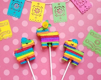 Mini Donkey Piñata Cake Topper, Fiesta Party Decor (1 count)