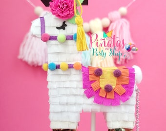 Graduation Llama cake topper, Llama cake decoration, Graduation cake topper, Llama graduation party decor, Mini piñata cake topper (Ea)