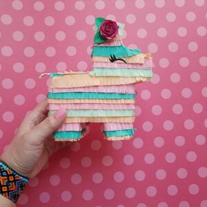 6 Boho mini donkey piñata 3x, Señorita party favor, Fiesta party, bridal shower favor, bridesmaid proposal, Fiesta theme, Mexican fiesta image 8