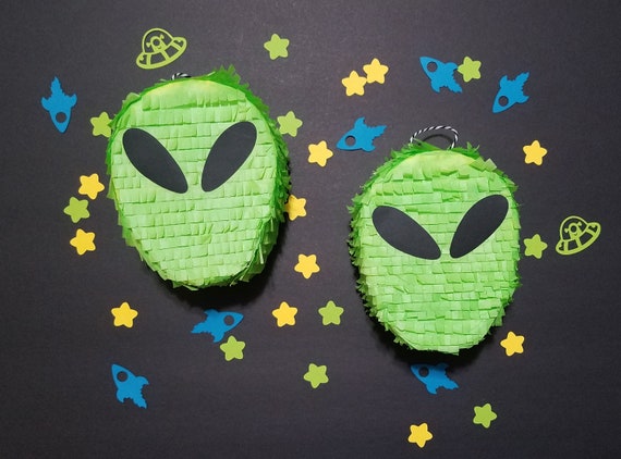 Alien Mini Pinatas 3x Space Theme Martian Decor Green Alien Theme Out Of This World Party Space Birthday Space Baby Shower Alien By Pinatas And Party Shop Catch My Party