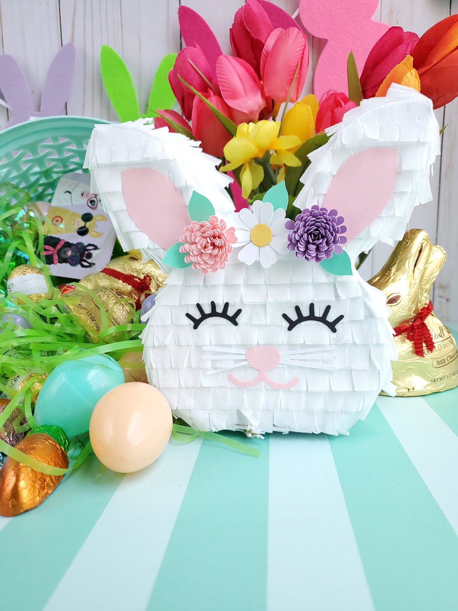 Easter Bunny Mini Piñata 6 Easter Basket Filler Easter Etsy