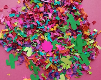 Fiesta confetti Mexican theme confetti Cactus confetti Paper confetti Cinco de Mayo confetti Llama theme confetti Piñata confetti Filler