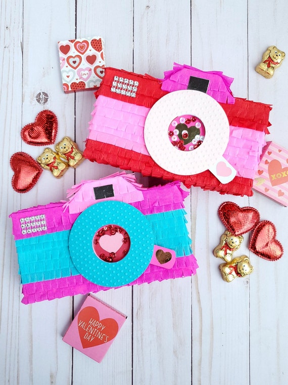 Camera Mini Pinata Valentine's Day Pinata Valentine's - Etsy UK