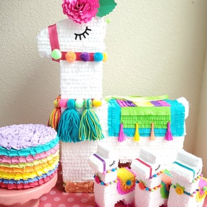 Llama piñata decoration 22 tall, Llama birthday decor, Llama party, Llama baby shower, Alpaca party, Llama decoration, Llama baby shower image 3