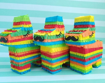 Mini donkey Señor piñata set of 3, Fiesta party favor, Fiesta baby shower, Destination wedding, Taco Twosday, Fiesta birthday Groomsmen gift
