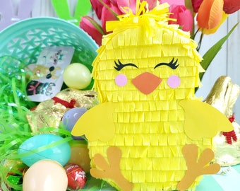 Chicken mini piñata 5.5", Easter basket filler, Farm birthday theme, Easter mini piñata, Farm, Chicken theme, Little chicken party (Ea)