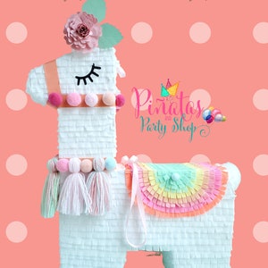 Llama piñata decoration 22 tall, Llama birthday decor, Llama party, Llama baby shower, Alpaca party, Llama decoration, Llama baby shower Girl - Pastel Colors