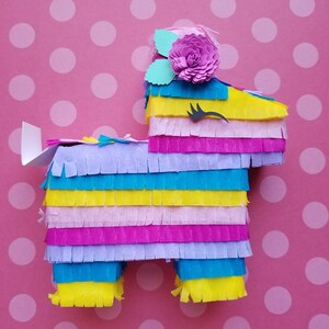 One 6 Mini donkey piñata favor, Bridesmaid proposal, Cinco de Mayo party favor, Mexican theme birthday, First Fiesta, Taco Twosday Custom Colors