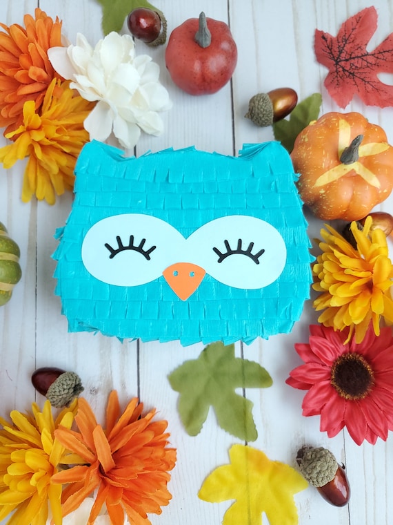 Woodland Mini Owl Piñata party favor, Wild One, Woodland theme, Owl mini piñata, Fall theme, Fall baby, Woodland party, Owl party, Owl theme Il_570xn