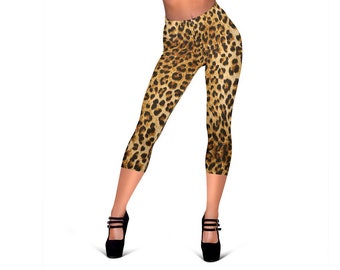 leopard capri leggings