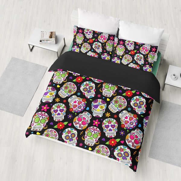 Sugar Skull Bedding and Decor Etsy