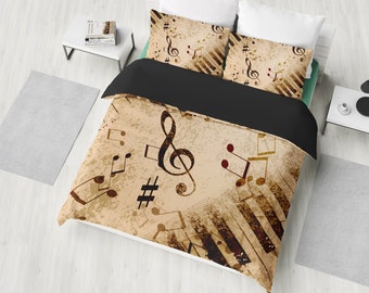 Queen-5 Piece Wowelife Guitar Comforter Sets Music Notes Rock Bedding 5 Piece Blue Duvet Cover with Comforter for Teens and Adults Queen-5 Piece Wowelife Guitar Comforter Sets Music Notes Rock Bedding 5 Piece Blue Duvet Cover with Comforter for Teens and Adults