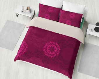 Magenta Duvet Cover Etsy