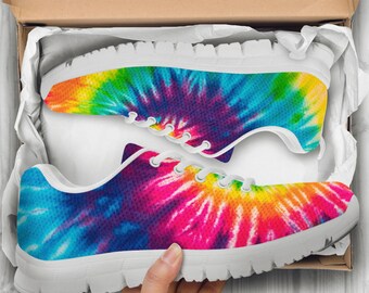 tie dye slip on shoes