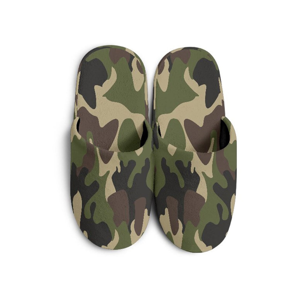 Army Green Camo Camouflage Slippers Comfortable House - Etsy Hong Kong