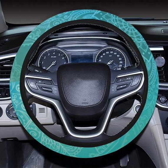 Cubierta del volante del coche Teal Mandalas para - España