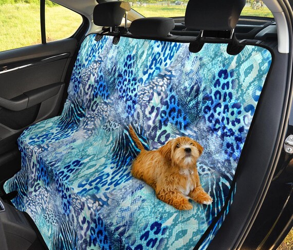 Blue Leopard Cheetah Tiger Animal Print Car Back Seat Pet Ireland - Blue Leopard Print Car Seat Covers Blue Leopard Cheetah Tiger Animal Print Car Back Seat Pet Ireland - Blue Leopard Print Car Seat Covers