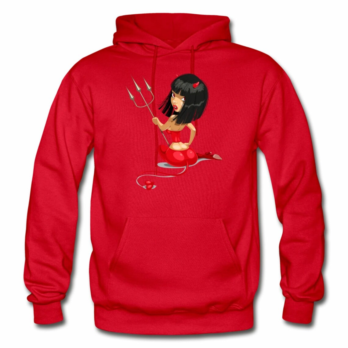 soulaza cartoon devil hoodie