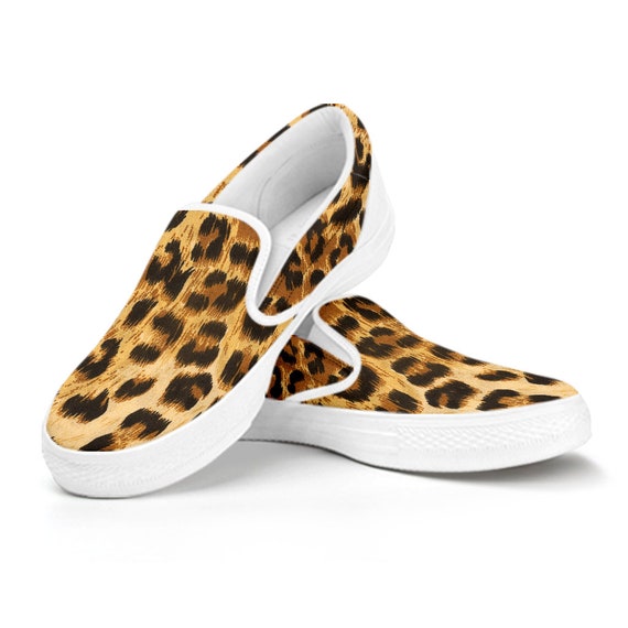 cheetah canvas shoes