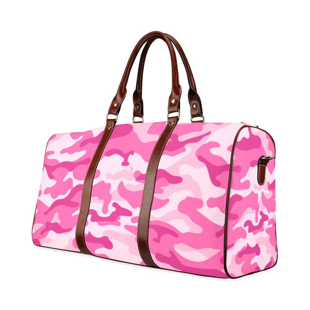 Pink Camo Camouflage Travel Bag Duffel 