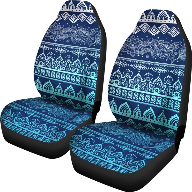 Boho Car Seat Covers Pair 2 Front Seat Covers Car Seat Etsy