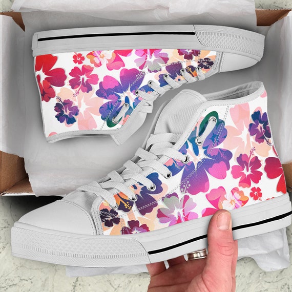 purple high top shoes