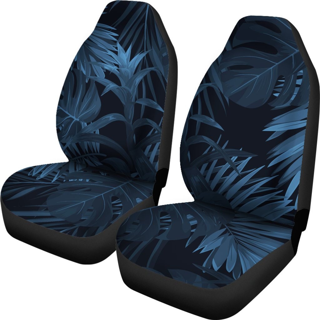 Dark Leaves Car Seat Covers Pair 2 Front Car Seat Covers Etsy