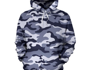 camo blue hoodie