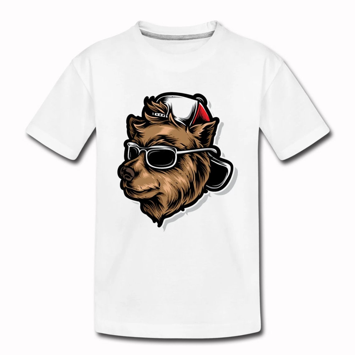 Cool Hip Hop Bear Kids T-Shirt Unisex Youth T-Shirt Boys | Etsy